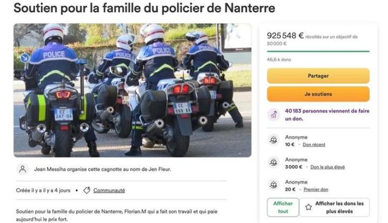تم جمع أكثر من 900 ألف أورو.. الأحزاب الفرنسية ترد على المتضامنين مع الشرطي قاتل نائل