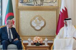 رئيس الجمهورية يجري لقاء ثنائي مع أمير قطر تميم بن حمد آل ثاني