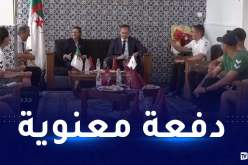 الألعاب العربية.. فتيات الخضر يحظين بزيارة خاصة قبل نهائي كرة الطائرة