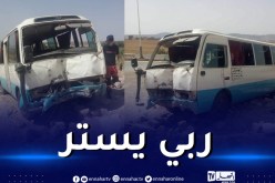 سعيدة: 11 جريحا في إنحراف حافلة لنقل المسافرين