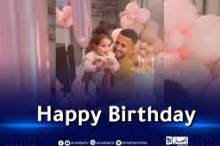 بالصور.. محرز يحتفل بعيد ميلاد ابنته “ميلا”