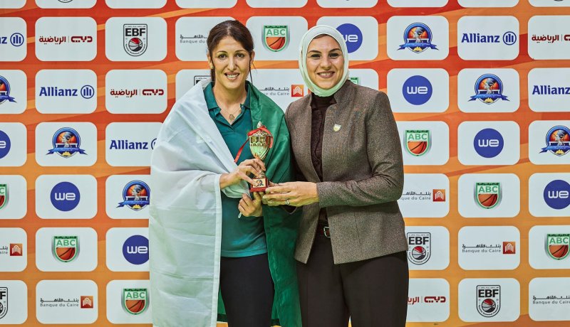 نسرين طايبي ضمن أفضل لاعبات البطولة العربية لكرة السلة