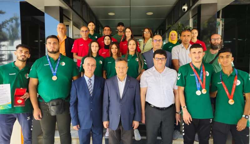 بداري يستقبل الطلبة الرياضيين المتوجين في الألعاب العالمية للرياضة الجامعية