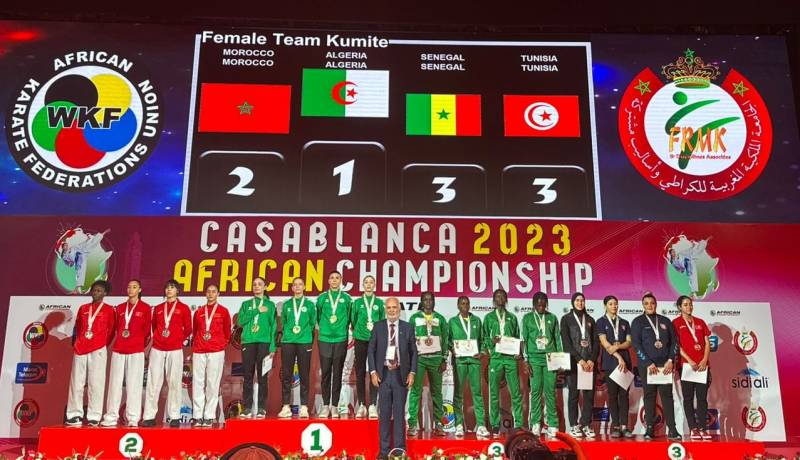 للمرة الثانية تواليا.. سيدات المنتخب الوطني يتوجّن بذهبية البطولة الإفريقية للكاراتي