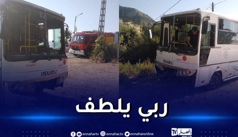 جيجل: 12 جريحا في حادث انحراف حافلة لنقل المسافرين بأفتيس في العوانة