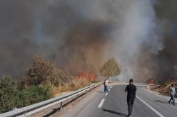 إندلاع حريق في غابة الصحاريج بالبويرة