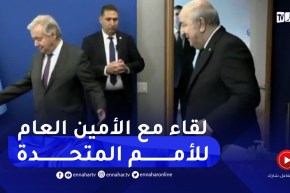 رئيس الجمهورية عبد المجيد تبون يلتقي الأمين العام للأمم المتحدة