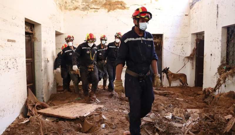اعصار دانيال.. انتشال جثث 72 ضحية من طرف أعوان الحماية المدنية الجزائرية
