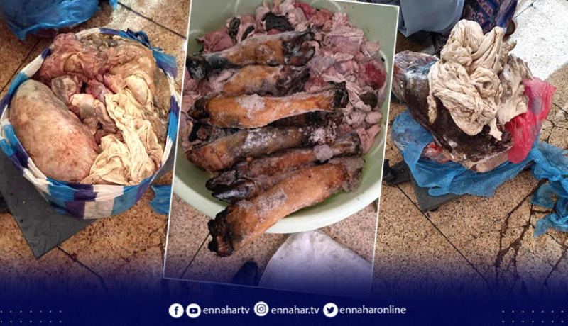 معسكر.. حجز أكثر من 4 قناطير أحشاء بقر مجمدة غير صالحة للإستهلاك