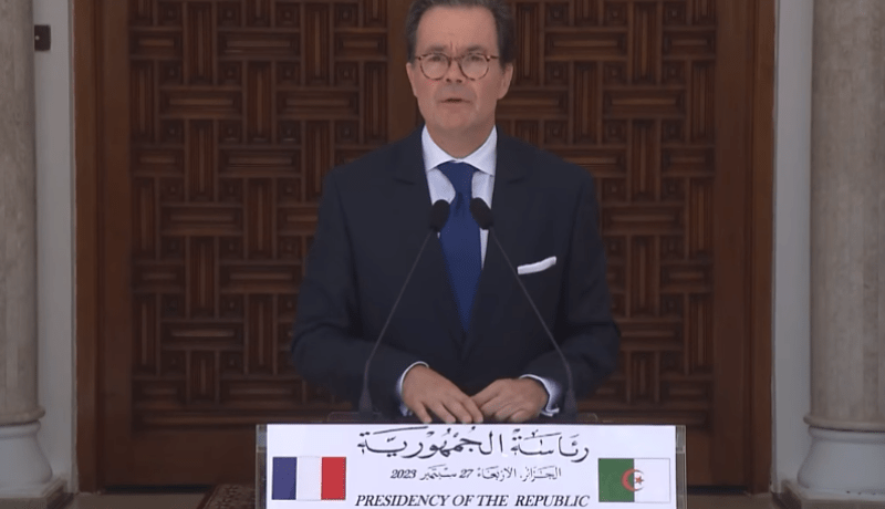 هذا ما قاله السفير الفرنسي عقب تسليم أوراق إعتماده