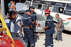 سكيكدة: 17 مصابا في حادث اصطدام سيارة سياحية بحافلة