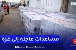 شاهد..الجزائر ترسل مساعدات عاجلة إلى قطاع غزة