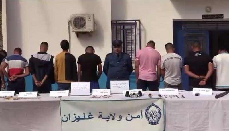 غليزان.. توقيف 10 أشخاص تورطو في مشاجرة وترهيب المواطنين بمديونة