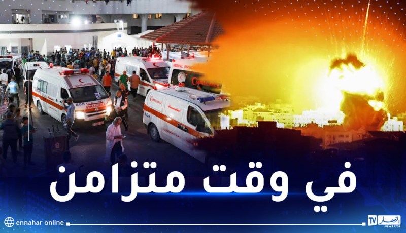 طيران الإحتلال الصهيوني يقصف محيط 3 مستشفيات