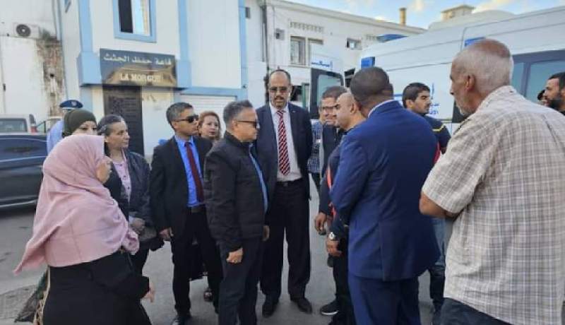 بداري يتنقل إلى مستشفى مصطفى باشا إثر وفاة طالبة ويقدم التعازي