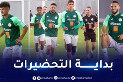 بالصور.. الخضر يخوضون أول حصة تدريبية تحسبا لمواجهة الرأس الأخضر