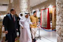 بن ناصر يشكر الشيخ فيصل بن قاسم ال ثاني على استقباله