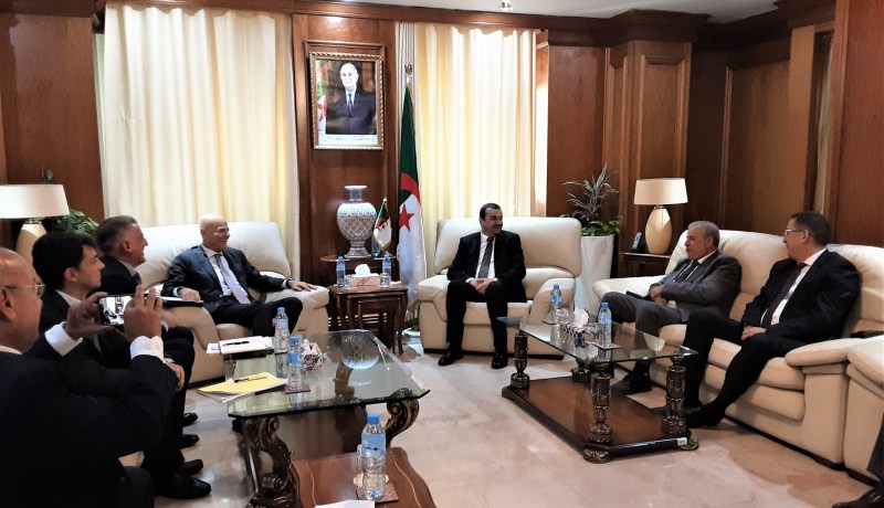 عرقاب يبحث فرص الاستثمار بين سوناطراك وإيني لزيادة الإنتاج والصادرات