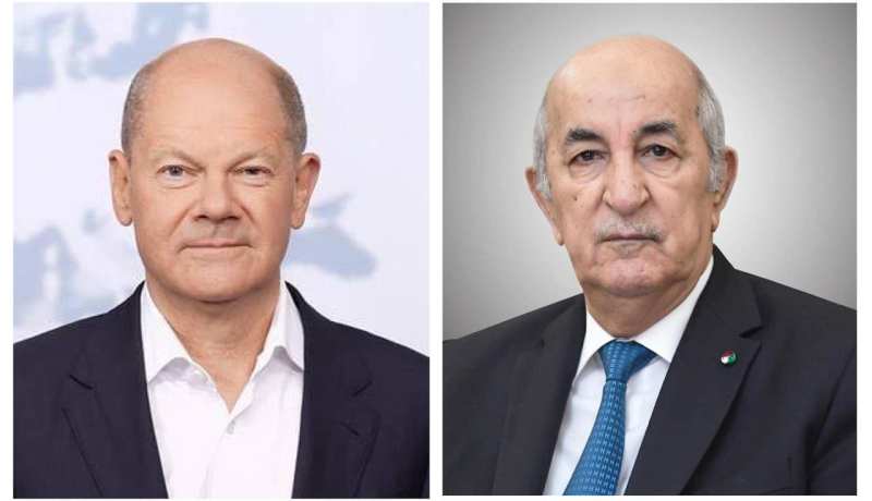 رئيس الجمهورية يتلقى مكالمة هاتفية من المستشار الألماني .. وهذا مضمونها 