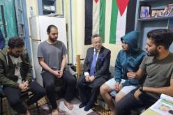 بداري  يزور الطلبة الفلسطينيين المقيمين بإقامة طالب عبد الرحمان 2 ببن عكنون