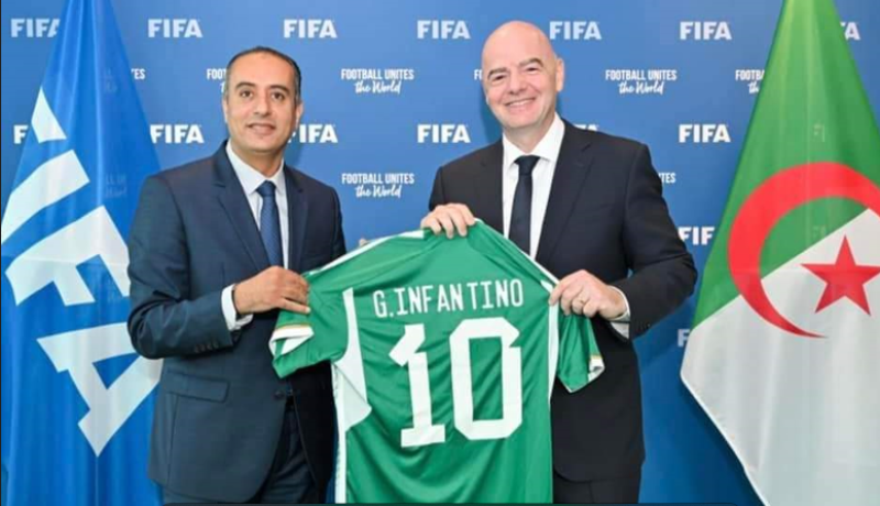 بالصور.. رئيس الفاف يلتقي أنفاتينو في سويسرا