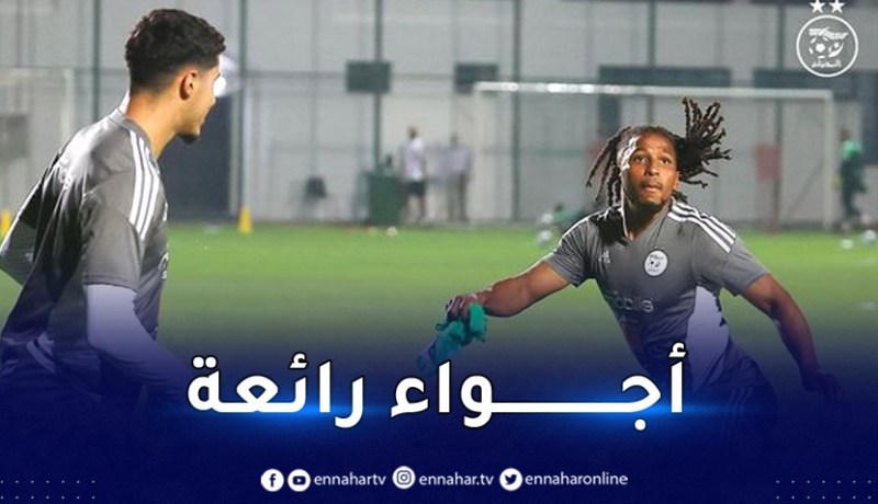 بالصور.. الخضر يجرون أول حصة تدريبية في الإمارات استعدادا لودية مصر