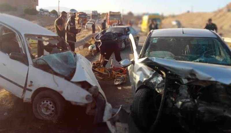 المدية.. اصابة 5 أشخاص في حادث اصطدام تسلسلي بين 4 سيارات ببلدية سانق