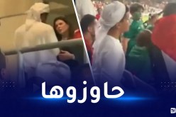 بالفيديو.. طرد مناصرة جزائرية من ملعب “هزاع بن زايد” بسبب الراية الفلسطينية