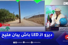 طالع هابط: عمود كهربائي وسط الطريق بالشلف .. راك فالجزائر ماتحيرش