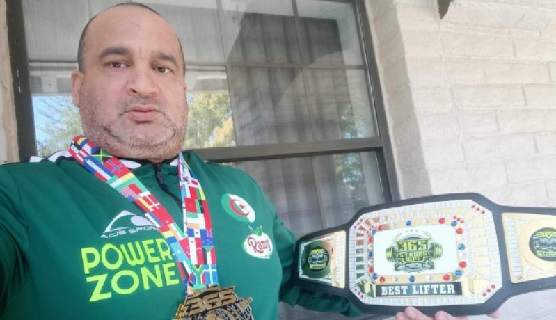 الجزائري بوعافية يحقق المرتبة الأولى في مونديال الحمل بالقوة