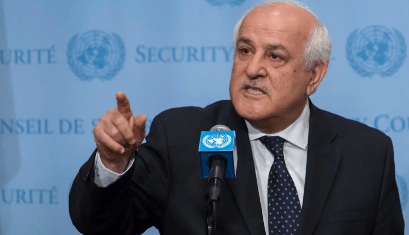 مندوب فلسطين بالأمم المتحدة.. على إسرائيل تغيير مسارها