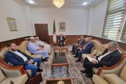 بلمهدي يستقبل الشيخين عبد الحميد أبو القاسم ويحي بعمارة