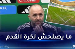 بلماضي يبدي سخطه من أرضية ميدان مانديلا ويصدم المسؤولين 