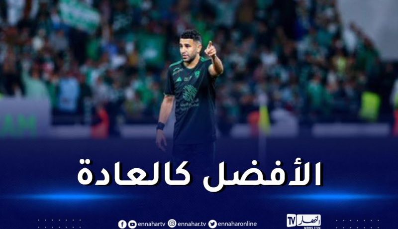 بالفيديو.. محرز هدافا.. يفوز بسداسية وينال أفضل تنقيط