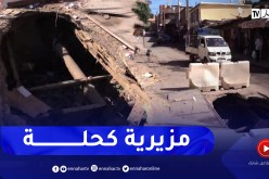 حوادث و إزدحام مرور خانق و طريق مهدد بالإنهيار بواد أوشايح