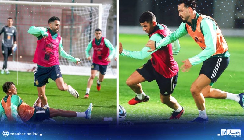بالصور.. الخضر يجرون أول حصة تدريبية تحسبا لمواجهة الصومال