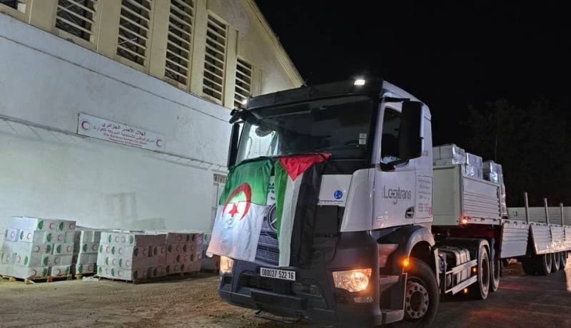 الهلال الاحمر الفلسطيني يشكر الجزائر حكومة وشعبا