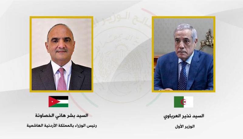 نذير العرباوي يتلقى مكالمة هاتفية من رئيس الوزراء الأردني