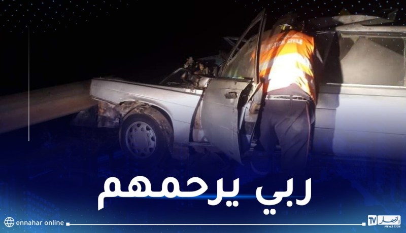 الشلف: وفاة شابين واصابة آخر في حادث اصطدام سيارتين بأولاد فارس