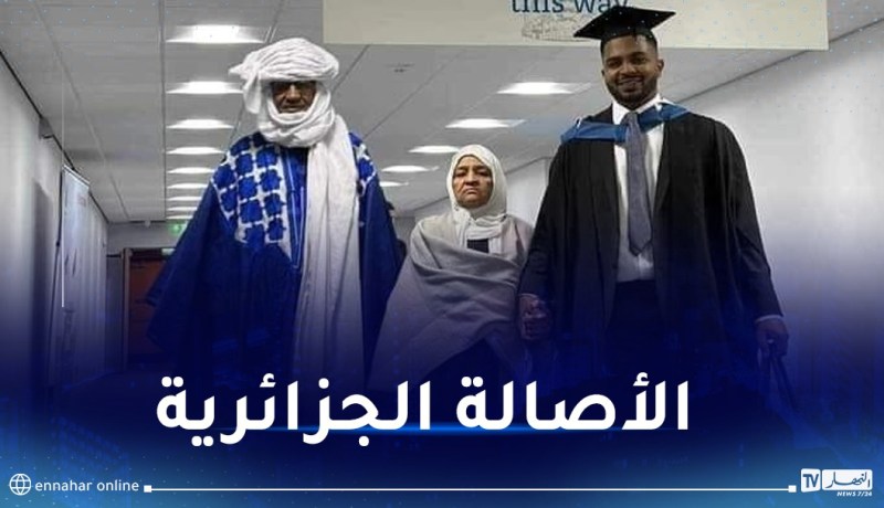 طالب جزائري بلندن يُشعل مواقع التواصل بهذه الصورة