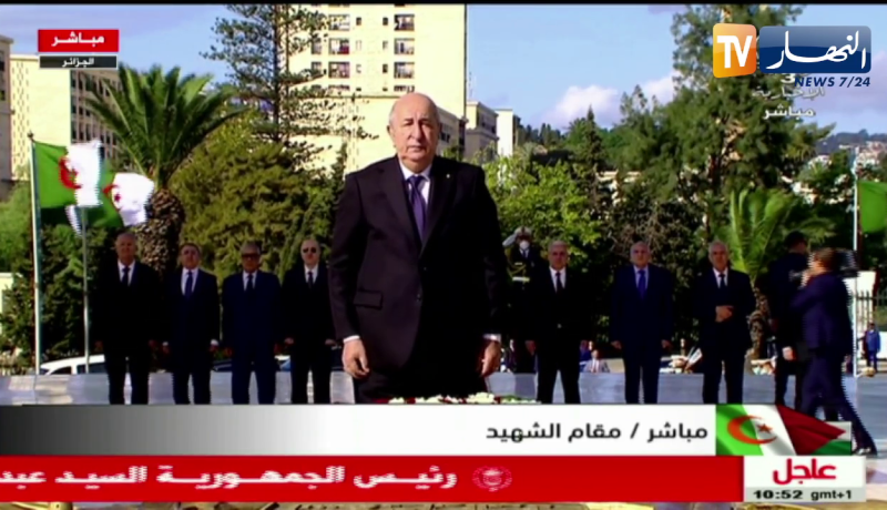 رئيس الجمهورية يترحم على أرواح شهداء الثورة المجيدة