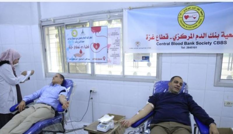 خروج بنك الدم بغزة عن الخدمة جراء قصف الإحتلال