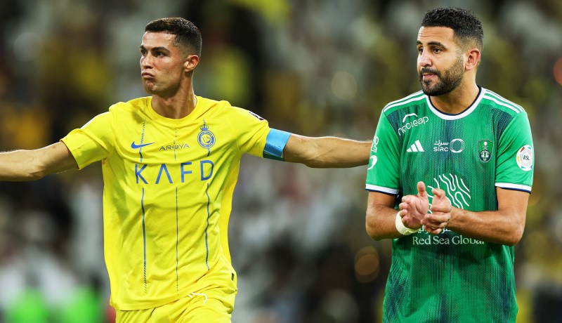 محرز يقاسم كريستيانو رقما مميزا في الدوري السعودي
