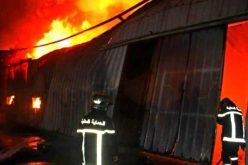حريق مخزن للمواد البلاستيكية في بجاية
