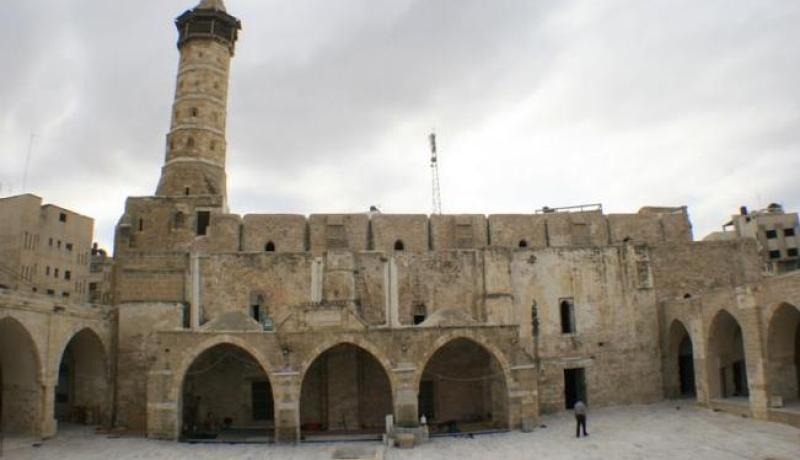 تدمير مسجد العمري الكبير أقدم وأكبر مساجد عزة