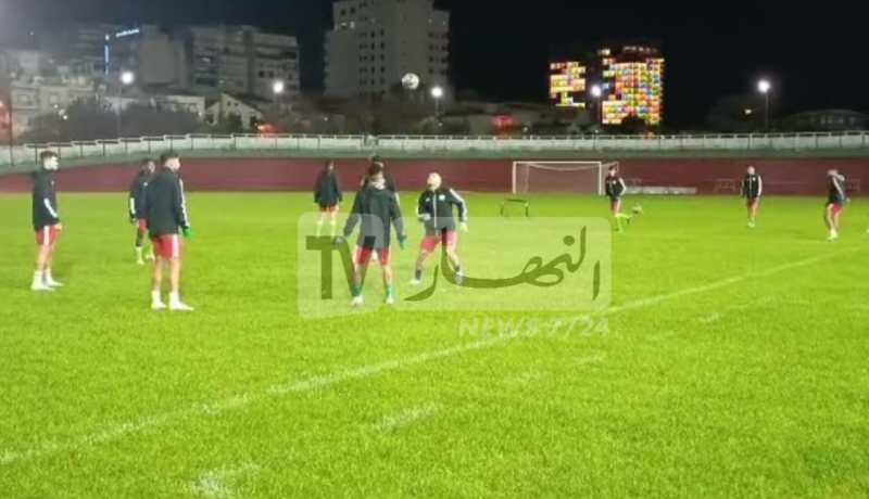 أولمبيو الخضر يجرون أول حصة تدريبية استعدادا لمواجهة فلسطين