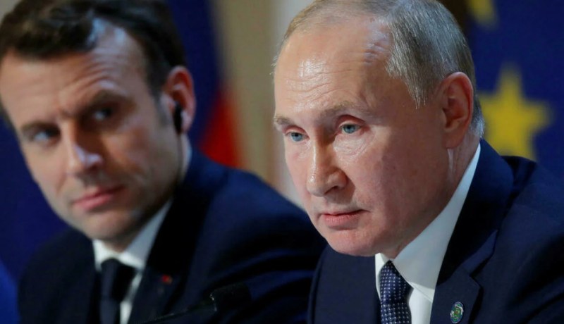 حرب كلامية شديدة بين ماكرون وبوتين