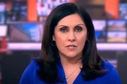 مذيعة شهيرة تقوم بحركة بذيئة على الهواء!