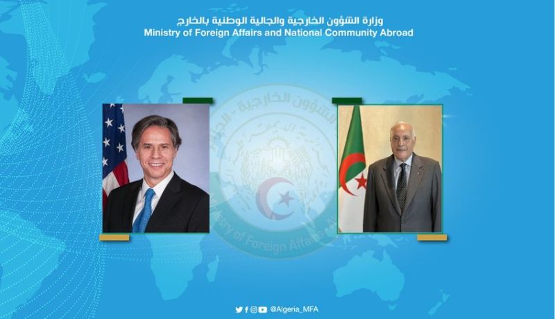 عطاف يتلقى إتصالا هاتفيا من أنطوني بلينكن