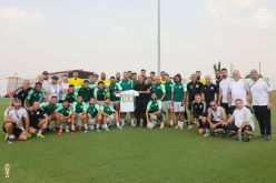 لاعبو الخضر يحتفلون بـ “مئوية” سليماني مع الخضر